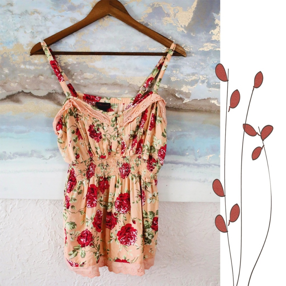Torrid floral rayon boho style tank